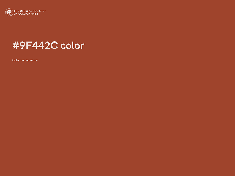 #9F442C color image