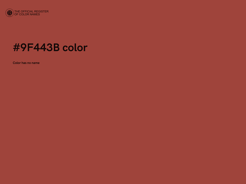 #9F443B color image