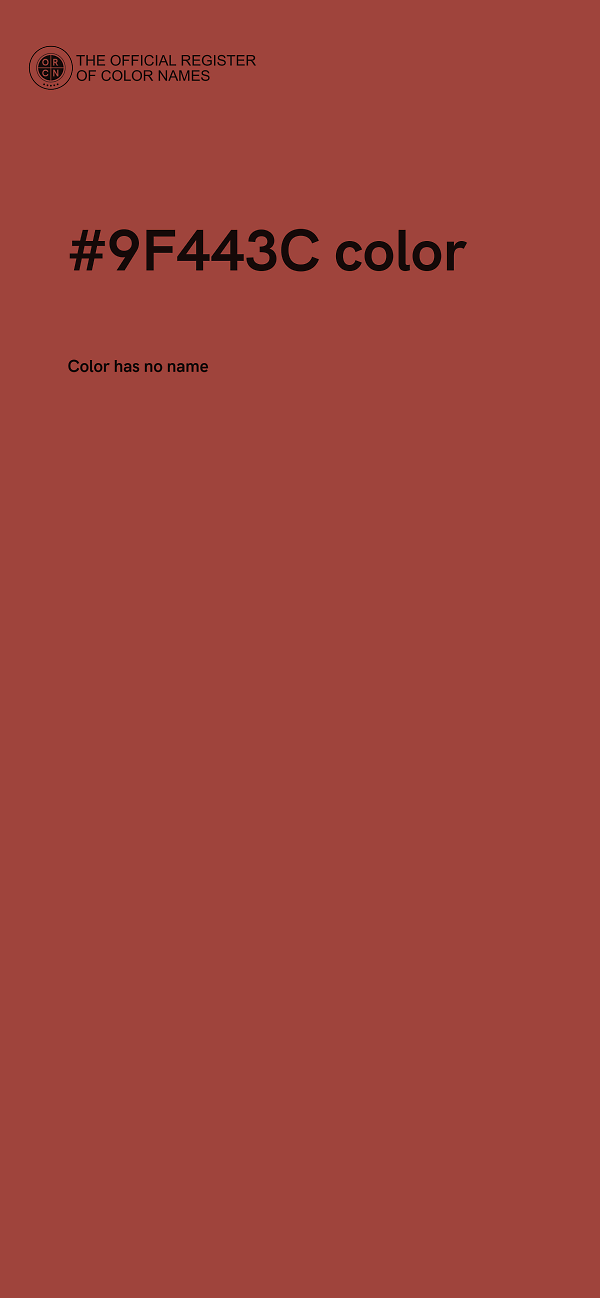#9F443C color image
