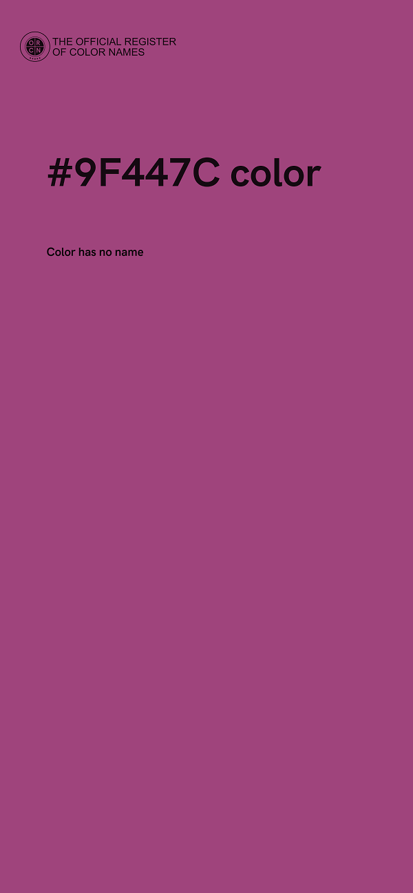 #9F447C color image