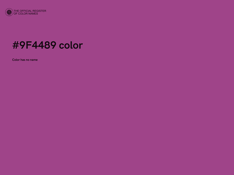 #9F4489 color image
