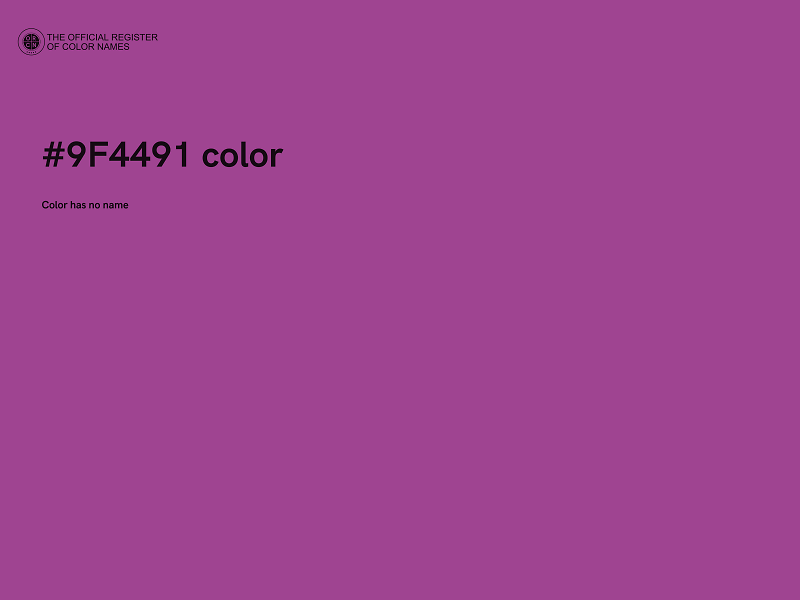 #9F4491 color image