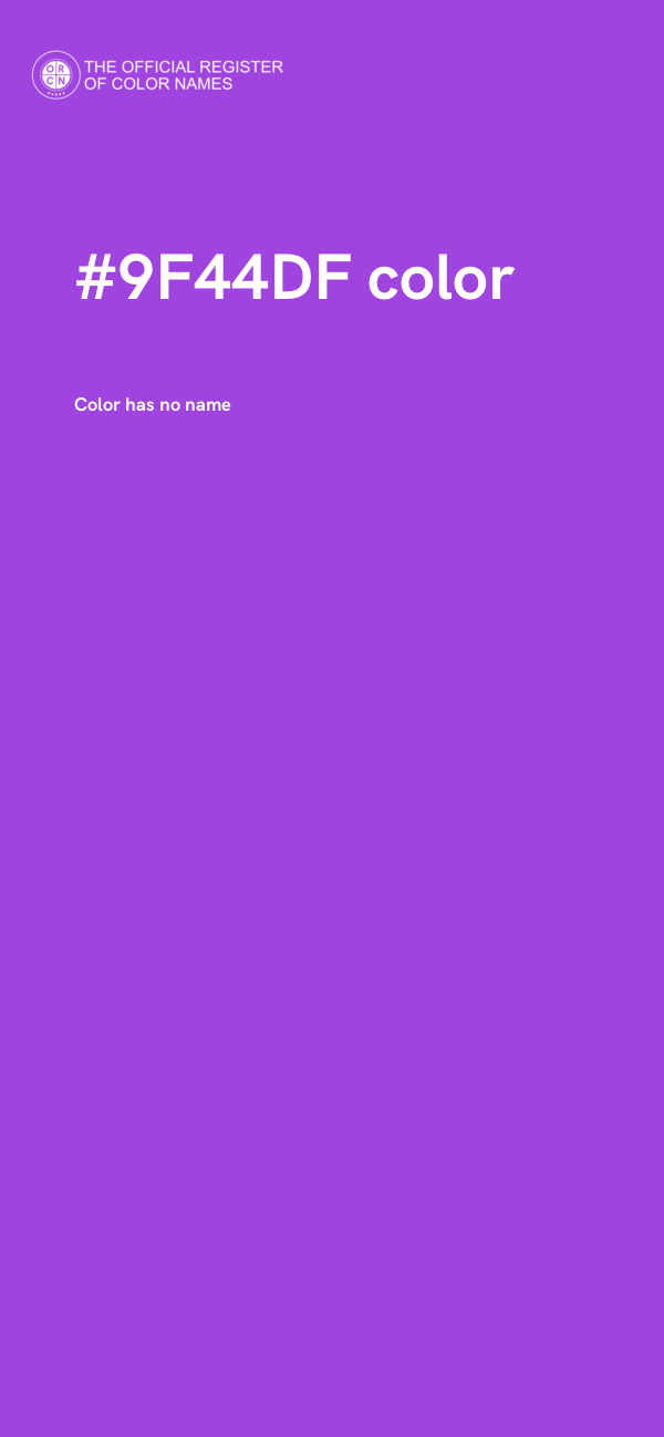 #9F44DF color image