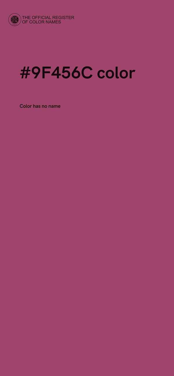 #9F456C color image