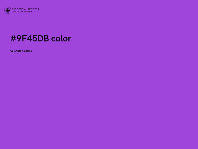 #9F45DB color image