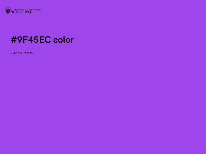 #9F45EC color image