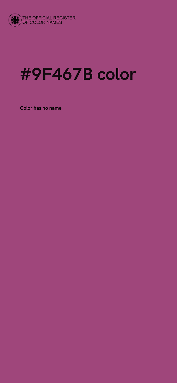 #9F467B color image