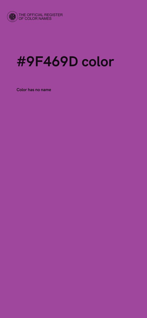 #9F469D color image
