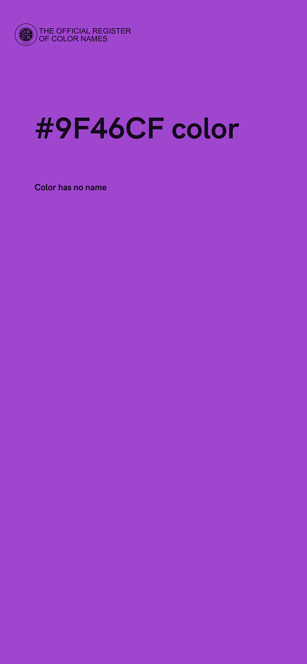 #9F46CF color image