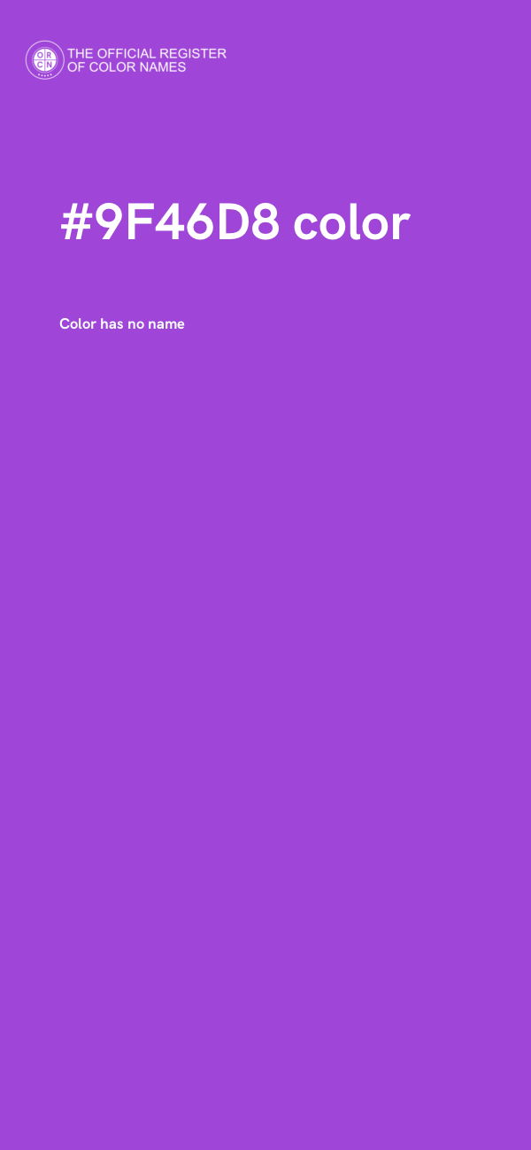 #9F46D8 color image