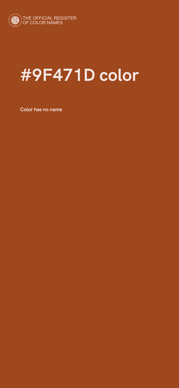 #9F471D color image
