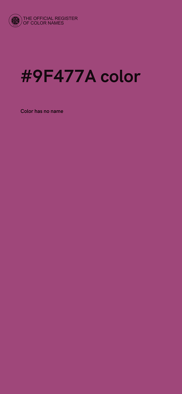 #9F477A color image