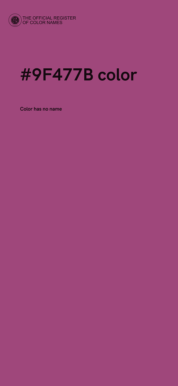 #9F477B color image