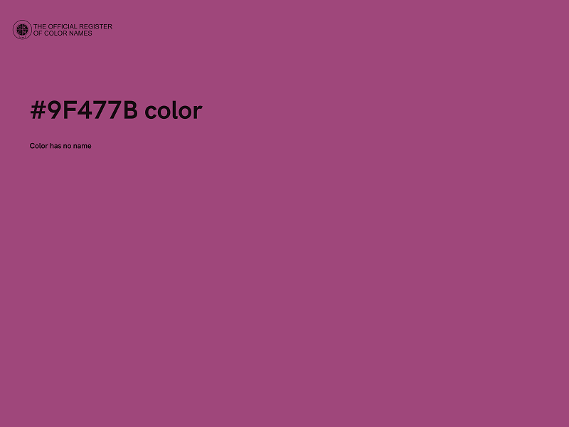 #9F477B color image