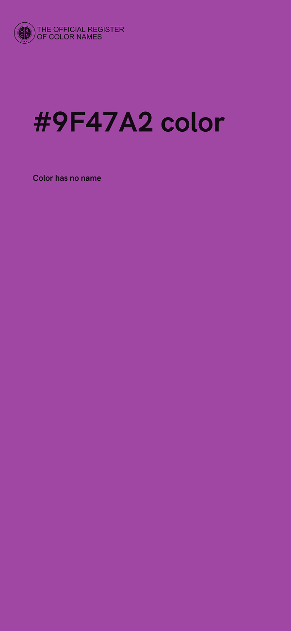 #9F47A2 color image