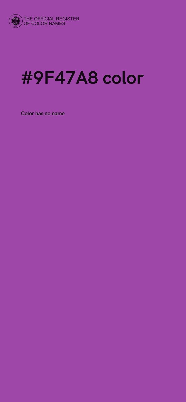 #9F47A8 color image