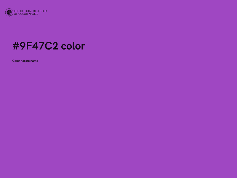 #9F47C2 color image