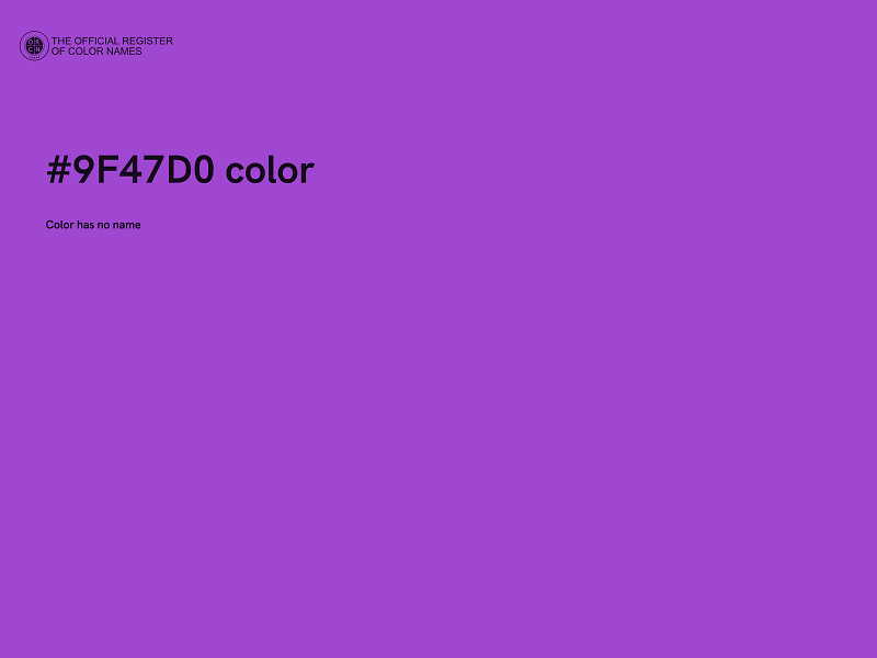 #9F47D0 color image