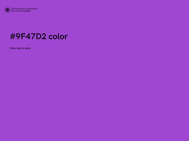 #9F47D2 color image