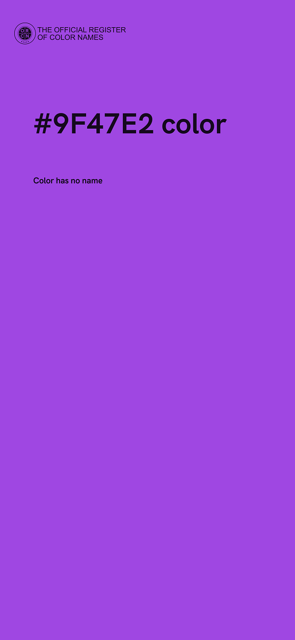 #9F47E2 color image