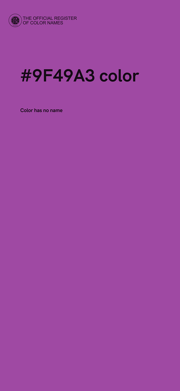#9F49A3 color image