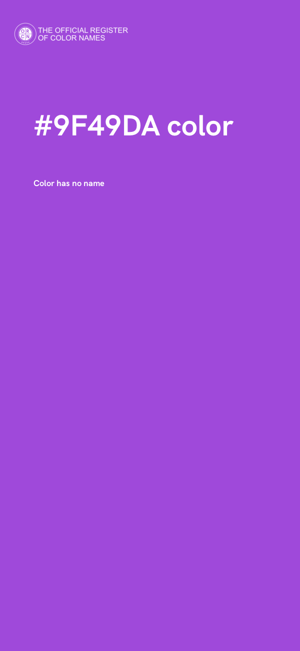 #9F49DA color image