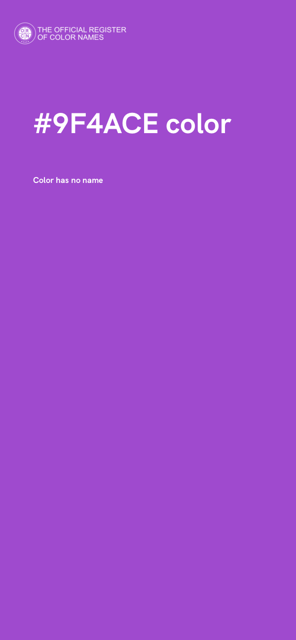 #9F4ACE color image