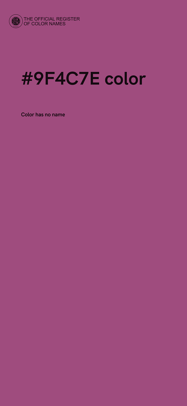 #9F4C7E color image