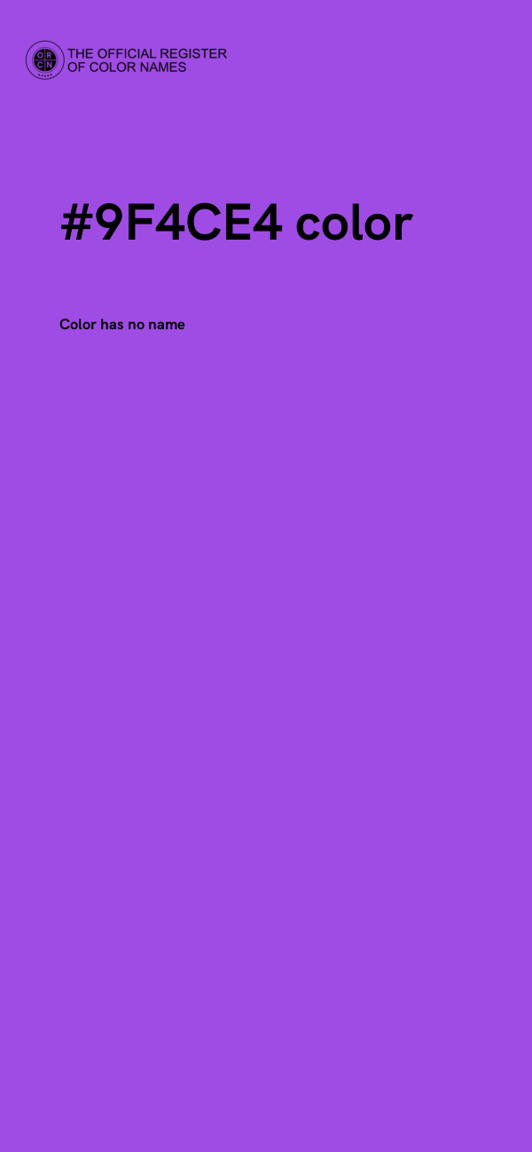 #9F4CE4 color image