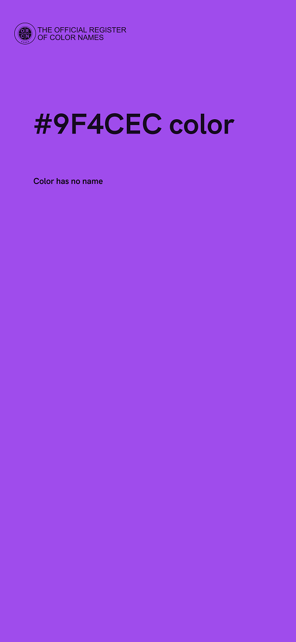 #9F4CEC color image
