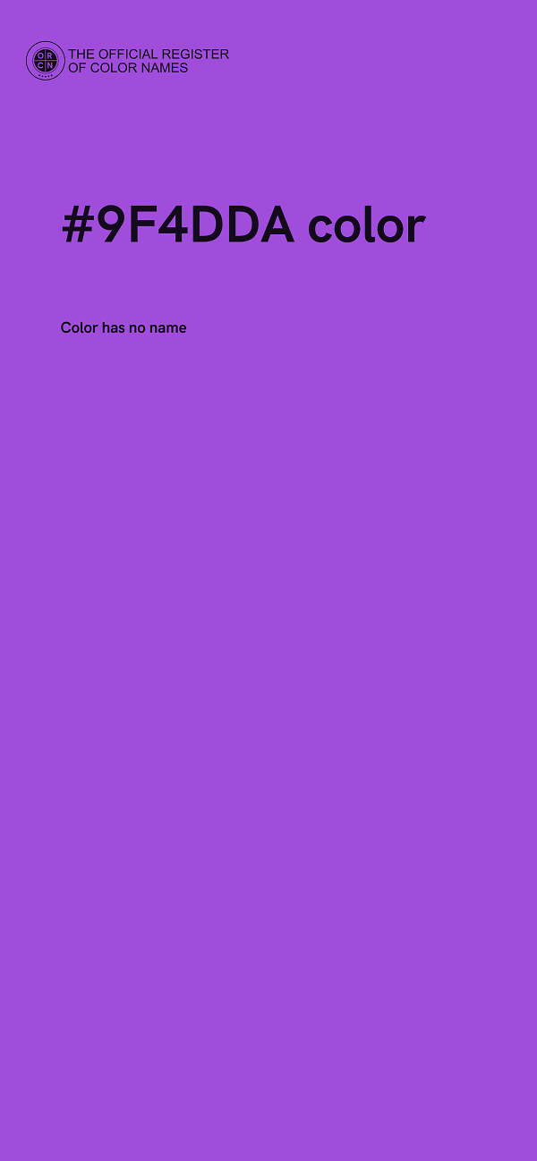 #9F4DDA color image