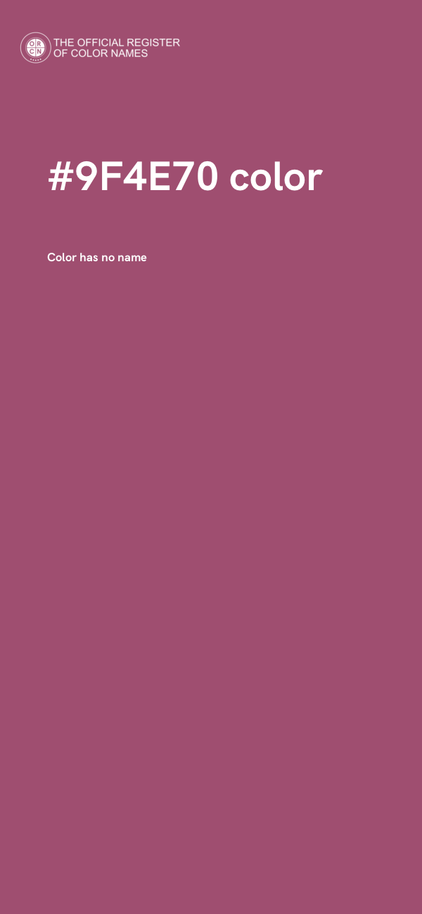 #9F4E70 color image