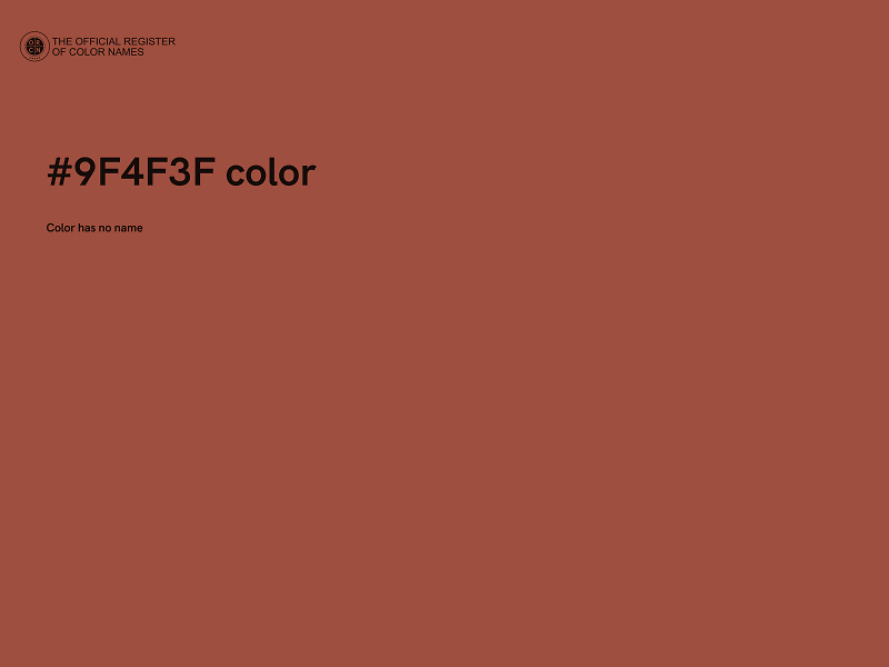 #9F4F3F color image