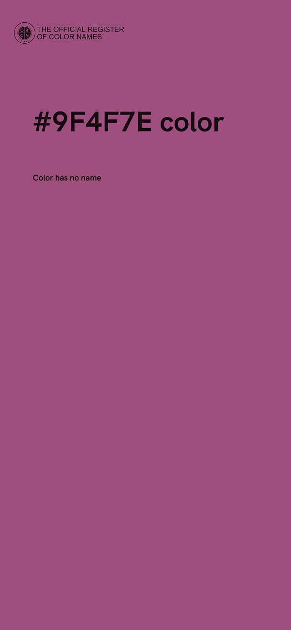 #9F4F7E color image
