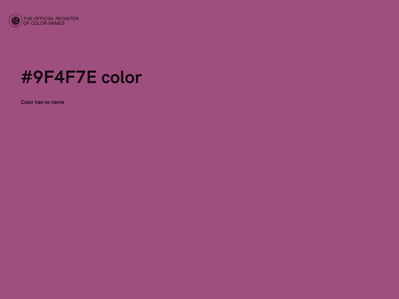 #9F4F7E color image