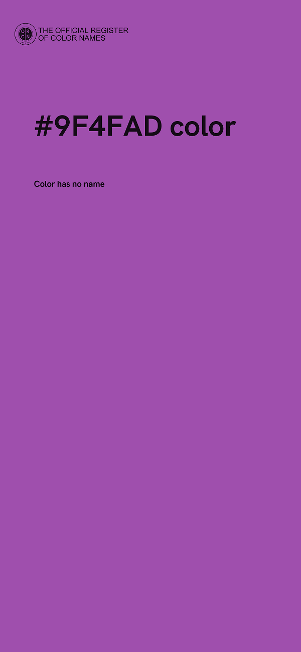 #9F4FAD color image