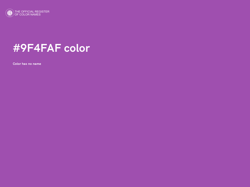 #9F4FAF color image