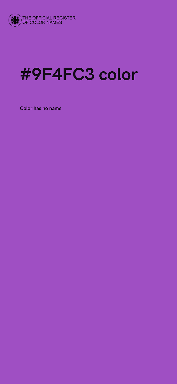 #9F4FC3 color image