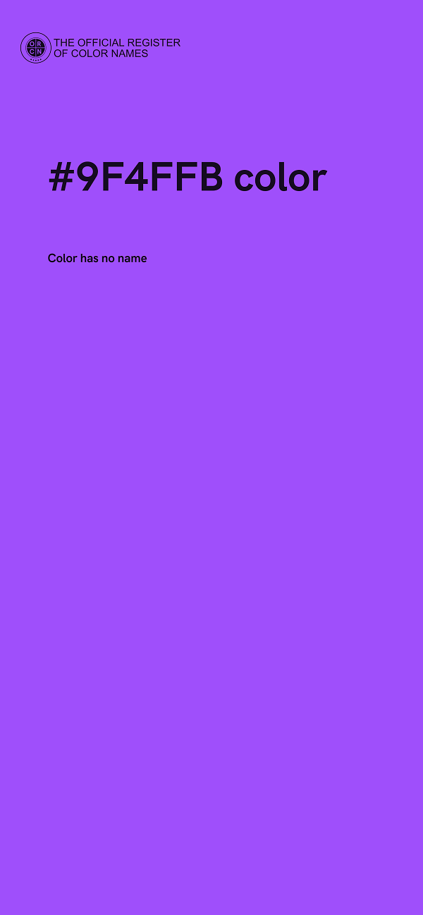 #9F4FFB color image