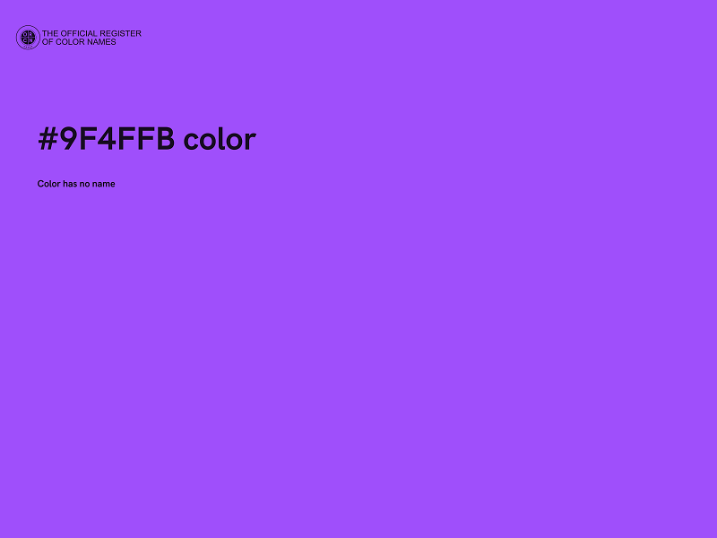 #9F4FFB color image