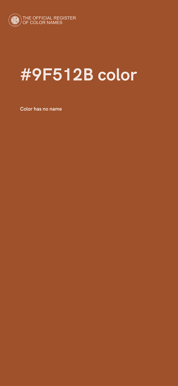 #9F512B color image
