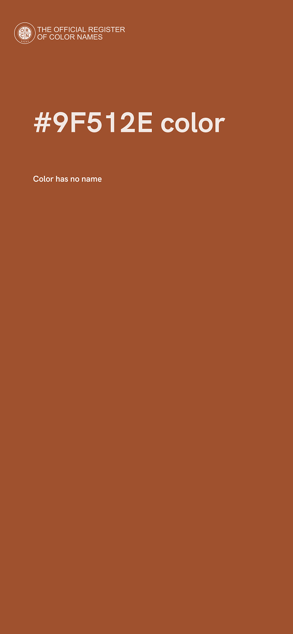 #9F512E color image