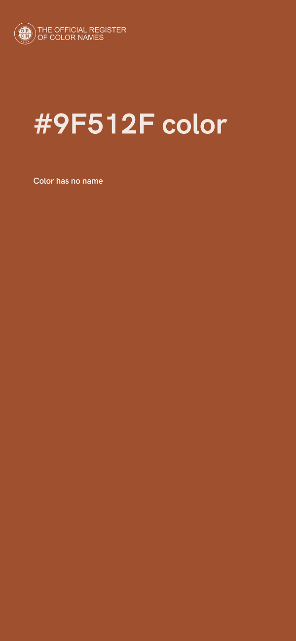 #9F512F color image