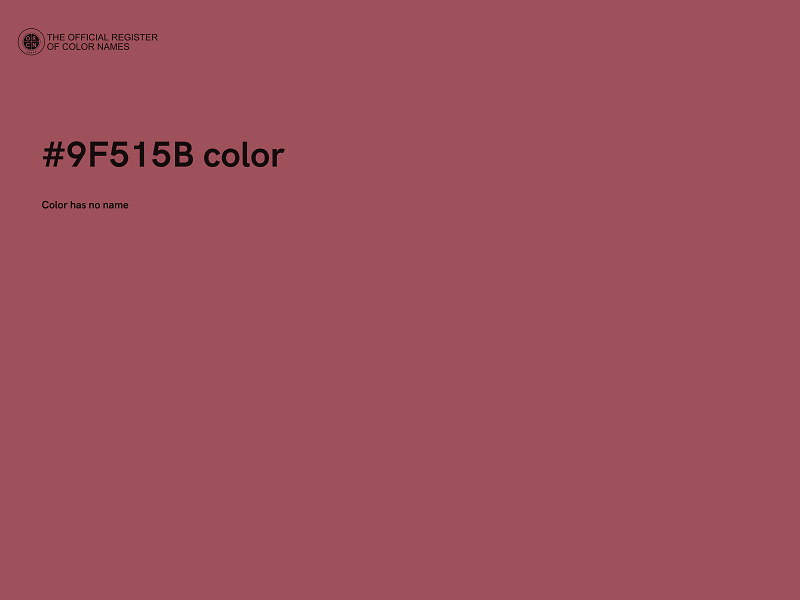 #9F515B color image
