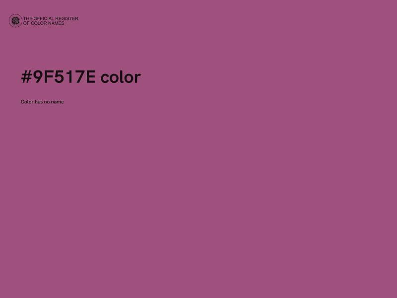 #9F517E color image
