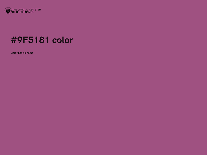#9F5181 color image