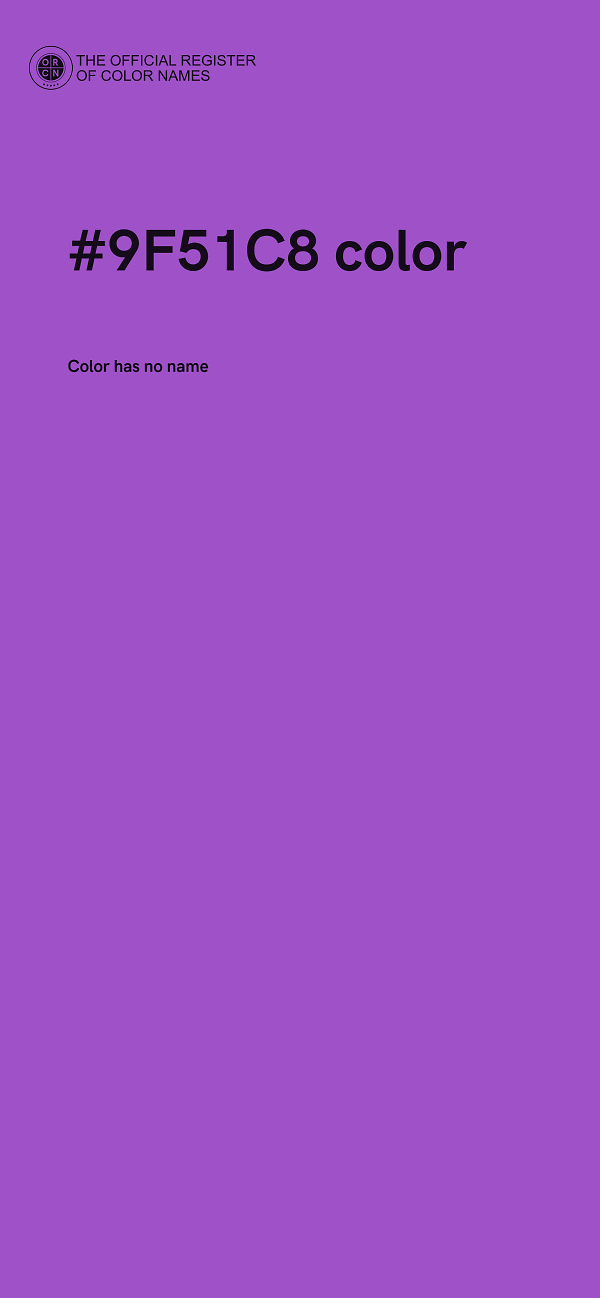 #9F51C8 color image