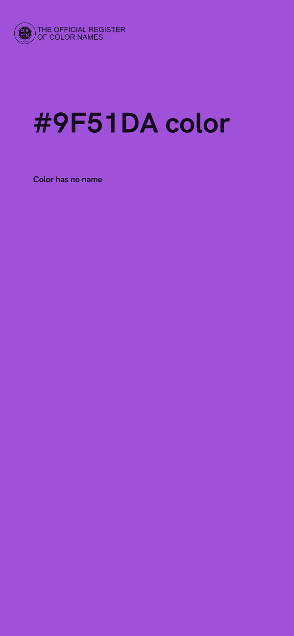 #9F51DA color image