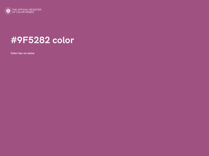 #9F5282 color image