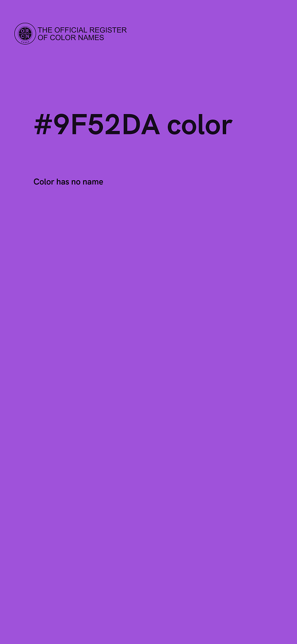 #9F52DA color image